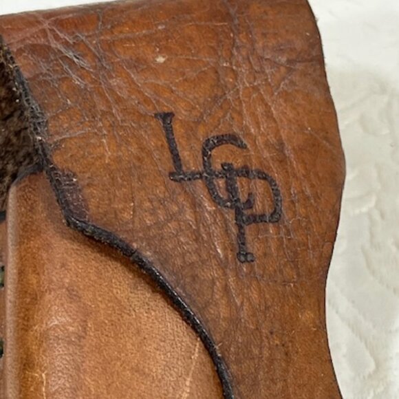 VTG '74 Handmade Brown Leather Tool/Knife Holder for Belt Rugged 6.5" Long - Picture 6 of 16